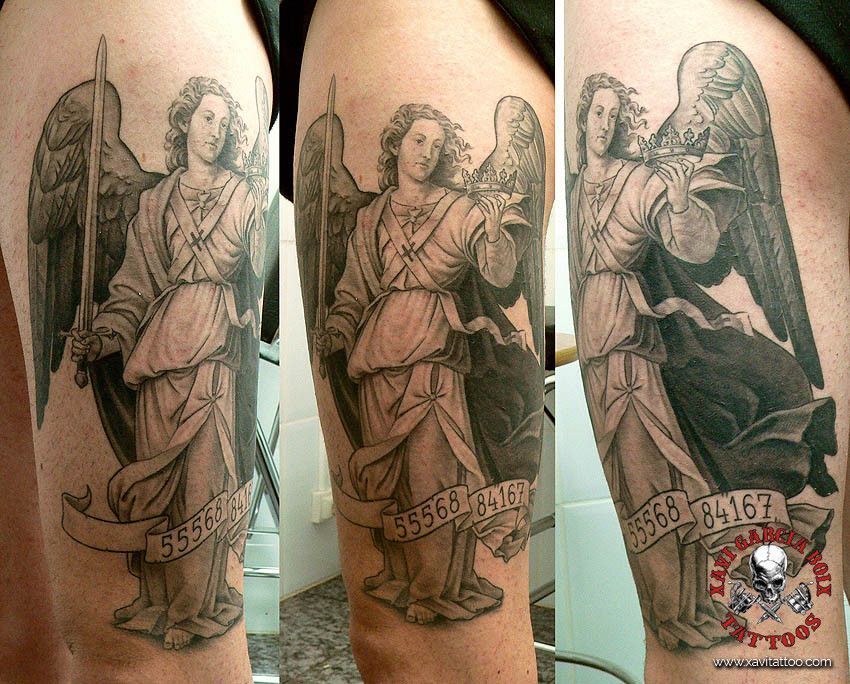 xavi garcia boix tattoo retrato realismo portrait realism tatuaje valencia diversos random guardian angel
