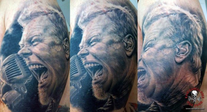 xavi garcia boix tattoo retrato realismo portrait realism tatuaje valencia tatuajes personajes famosos famous characters JAMES-HETFIELD-01