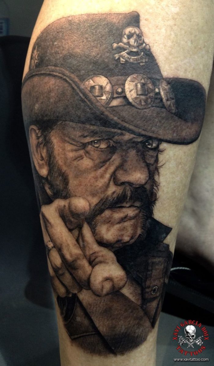 xavi garcia boix tattoo retrato realismo portrait realism tatuaje valencia tatuajes personajes famosos famous characters motorhead Lemmy Kilmister-01